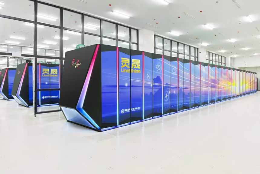 Chinese supercomputer powered by homegrown chips tops US models in global ranking.