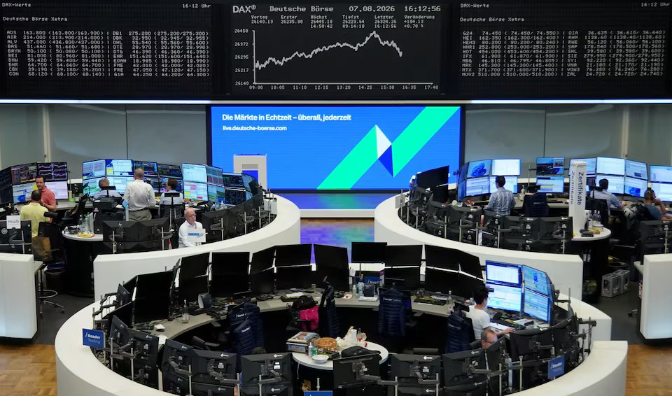 European stocks pause near record highs as oil rally keeps investors cautious.