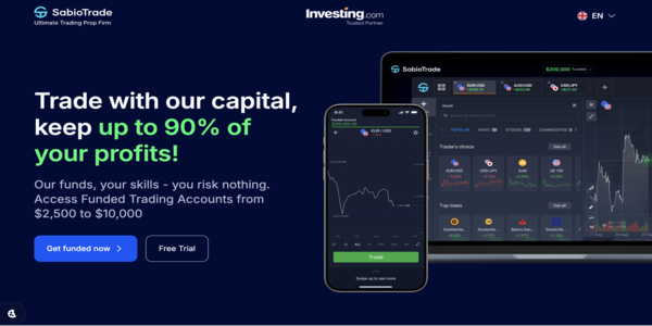 We fund. You trade. You keep up to 90%. Clients can start trading with low-cost packages: $25, $50, or $100.