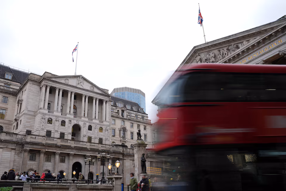 Bank of England holds rates, gilts hit as markets ramp up hike bets.